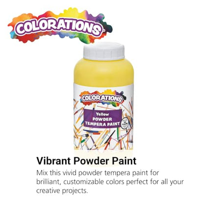 Colorations CPTYE Powder Tempera, Yellow - 1 Pound (Pack of 1) - color: Yellow
