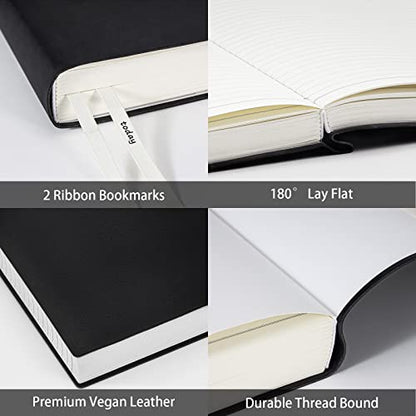 College Ruled Notebook Journal, 400 Page Softcover Leather Journal 8.5 x 11 - color: Green, style: College Ruled