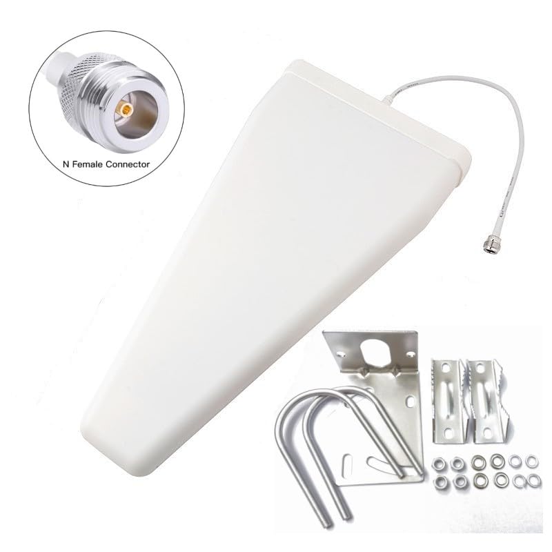 Wideband Directional Antenna 698-3800 MHz,11 dBi Yagi High Gain 3G/4G/ LTE/Wi-Fi Universal Fixed Mount Directional Antenna for Wilson Cellphone Amplifier/Cellular Signalbooster with N Female Connector - color: 698-3800 MHz