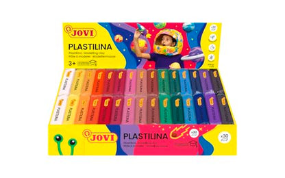 Jovi - Reusable and Non-Hardening Modeling Clay, 30 1.75oz Bars, 15 Colors