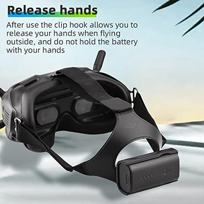 Battery Holder Clip for DJI FPV Goggles v2 / Avata Goggles 2 Battery Bracket Clip Fixing Case for DJI FPV Avata Accessories