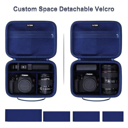 Small Camera Case Bag for Canon EOS Rebel T7/R50//R100 DSLR Camera Navy - color: Navy Blue, size: Small