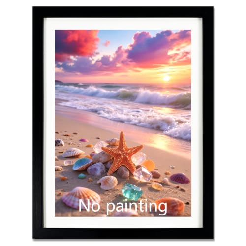 Muzagroo Art Premium Diamond Painting Frame for 12x16in Canvas - color: Frame