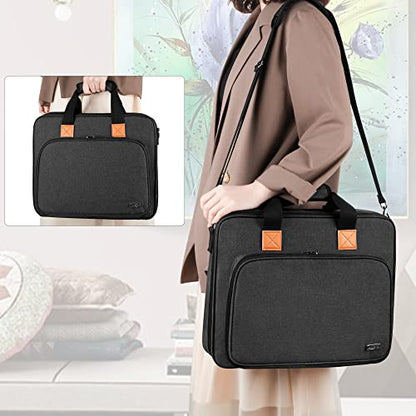 LUXJA Carrying Bag for A4 Light Pad and Diamond Painting Tools, Black - color: Black
