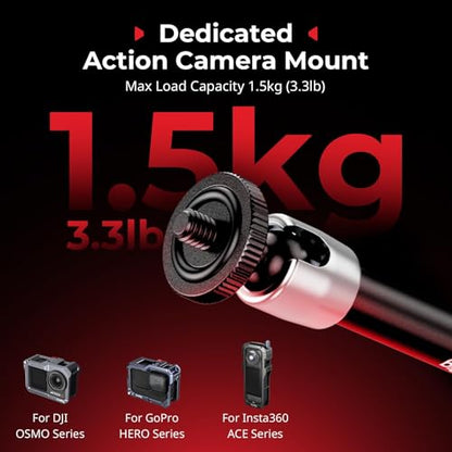 SMALLRIG Magic Arm with Super Clamp for Action Cameras, with 2-Pong Adapter - size: 11''+action camera mount