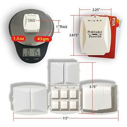 Micro Expansion Pans (8) – Carry Up to 16 Colors Instantly – Travel – Pocket Size – Featherweight - Quality