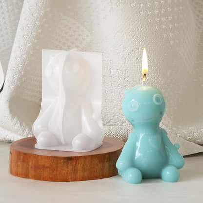 Animal Doll Candle Silicone Mold for Resin Casting & Candle Making - color: body-doll-4065
