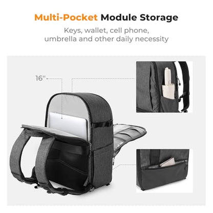 K&F CONCEPT Professional Camera Backpack Large Size Photography Bag Compatible with Camera DSLR, Black - style: 02-dark Grey