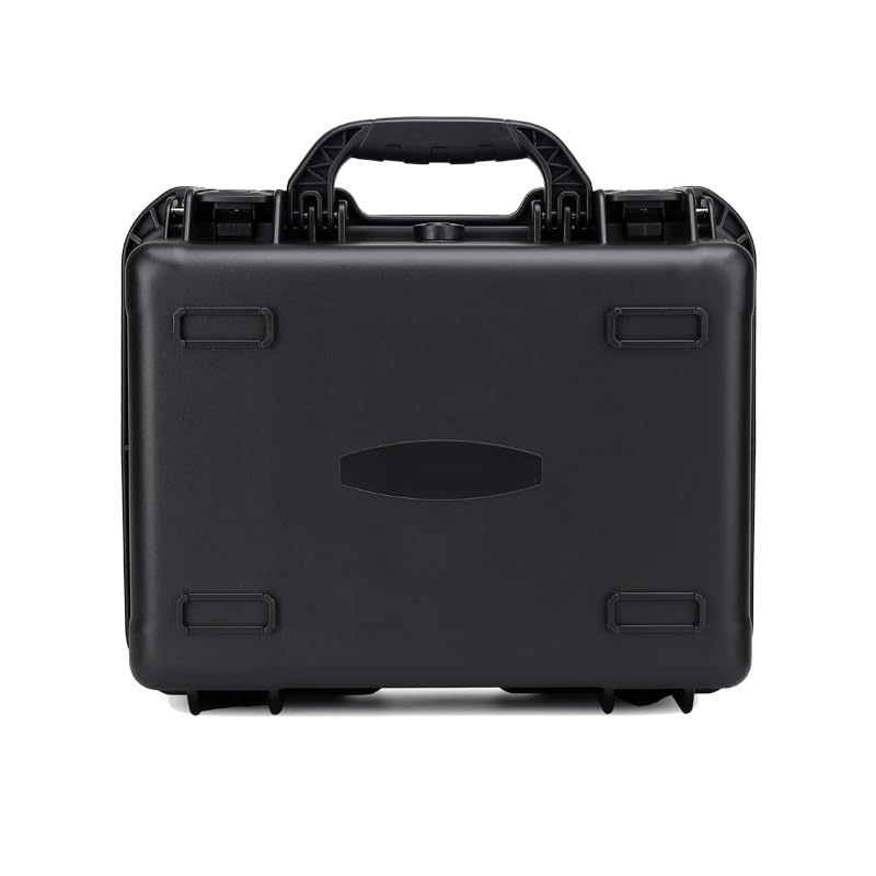 17in Waterproof Hard Shell Case with DIY Customizable Foam Insert (14.6 x 10.2 x 6.7in Interior) - color: Black-17in