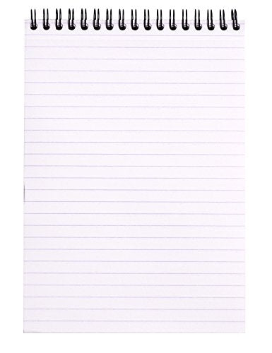 Rhodia Wirebound Notepad - Lined 80 sheets - 6 x 8 1/4 - Black cover – Pack of 1 - color: Black, size: A5, style: Lined
