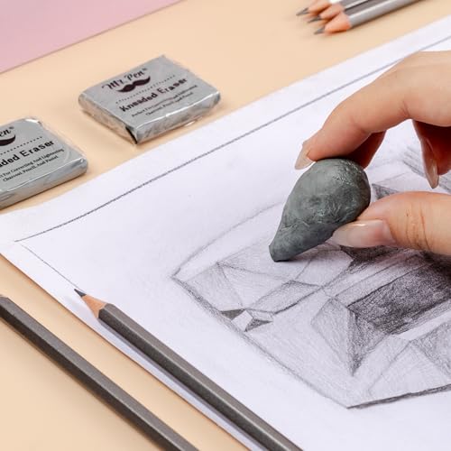 Mr. Pen- Kneaded Erasers, 1.44" x 1.36", 3 Pack, Gray - color: Gray, size: 3 Pack, 1.44" x 1.36"