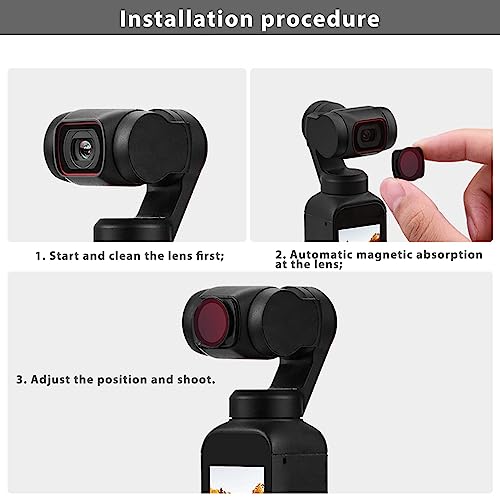 ND Filter for Osmo 2, Camera Magnetic Suction Aluminum Alloy Optical Glass Coating ND Filter