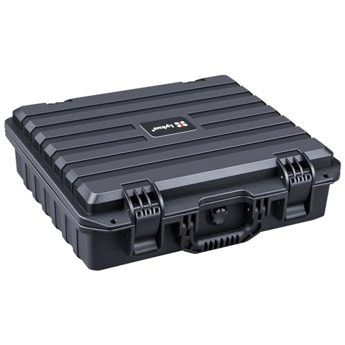 Lykus HC-4010 Waterproof Hard Case with Foam, Inner Size 15.35*12.4*3.98in - color: Black, size: HC-4010