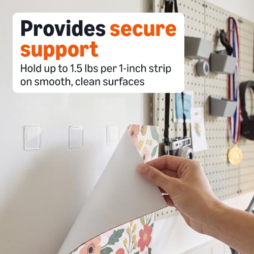 Amazon Basics Double-Sided Heavy Duty Adhesive Clear Mounting Tape, Transparent, 118.2" L x 1.18" W x 0.07" H