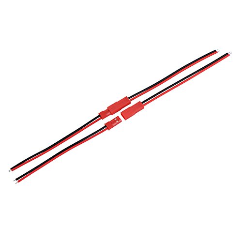 Eboot 20 Pairs 2 Pin Connector Male Female Plug Cable Wire, 22 Awg LED Rc