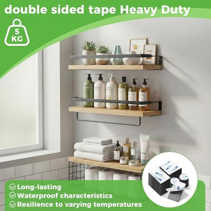 Double Sided Foam Tape Strong Pad Mounting,Black Self-Adhesive Tape Include Square Round and Rectangular(60Pcs)
