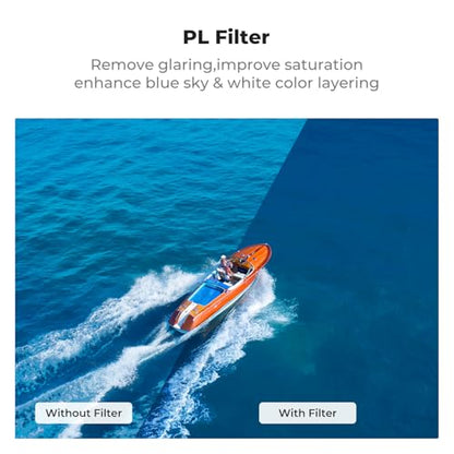 K&F CONCEPT Magnetic ND PL Filters Set Compatible with DJI Flip - style: CPL+ND8+ND16