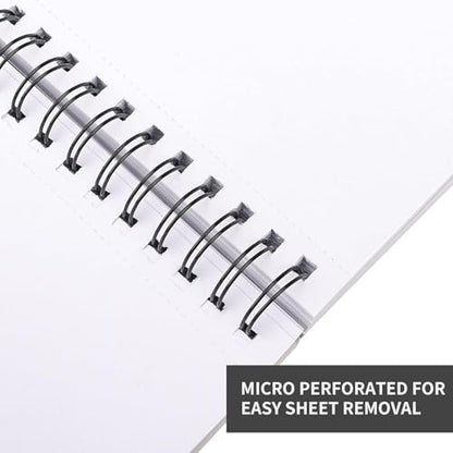 FIXSMITH 5.5"X8.5" Sketch Book,100 Sheets (68 lb/100gsm) Sketchbook - color: Black, size: 5.5"x8.5"-1 Pack