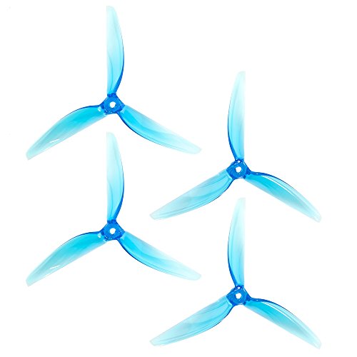 Lumenier 6x5x3 - Gate Breaker Propeller (Set of 4 - Transparent Blue) - 5mm - Blue