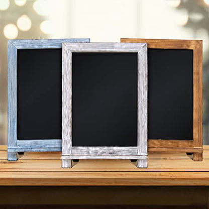HBCY Creations Magnetic Tabletop Chalkboard Sign, 9.5" x 14", Rustic - color: 1- Whitewashed, size: 10"W x 14"H