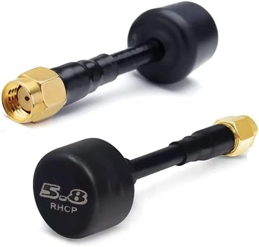 CORONIR Mini FPV Antenna Drone RHCP Antenna 5.8G RP SMA Male Compatible Transmitter for FPV Drone, Long Range Quadcopter Drone TX/RX 2 Pack