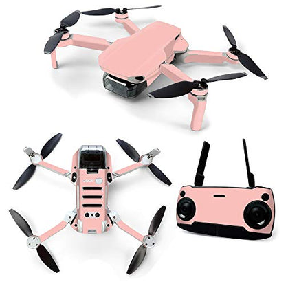 MightySkins Skin for DJI Mavic Mini Portable Drone Quadcopter - Solid Blush | Protective, Durable, and Unique Vinyl Decal wrap cover | Easy To Apply, Remove, and Change Styles | Made in the USA (DJMAVMIN-Solid Blush) - color: Blush