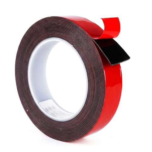 SANKA Double Sided Tape Heavy Duty Mounting Tape, Black 1 in x 18 ft - color: Black, size: 1 in x 18 ft