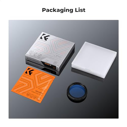 K&F Concept 40mm Ultra-Slim CPL Circular Polarizer Dashcam Filter for E1, E2, E3, E1 Lite, S1 Pro, N4 Pro N5 Dashcam, Reduce Glare and Reflection, Enhance Contrast