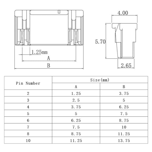 JST GH 1.25mm Connector Kit, 2/3/4/5/6/7/8/10Pin Housing Connectors