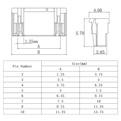 JST GH 1.25mm Connector Kit, 2/3/4/5/6/7/8/10Pin Housing Connectors