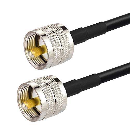 Superbat RG58 PL259 CB Coax Cable 10ft + 3pcs SMA BNC SO239 Adapter Kit - size: 10 ft