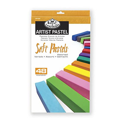 Royal Brush Soft Pastels, 48-Pack, Multicolor - color: Multicolor