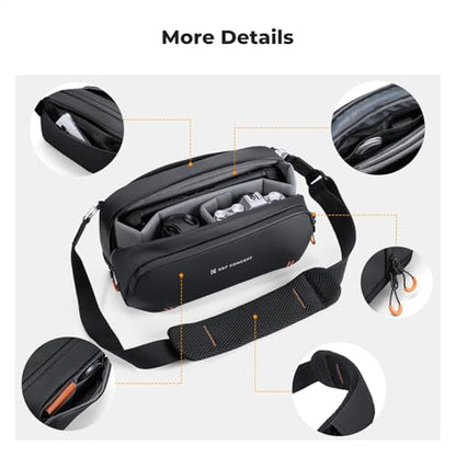 K&F CONCEPT Camera Sling Bag, Water-Resistant Crossbody Bag with Dividers