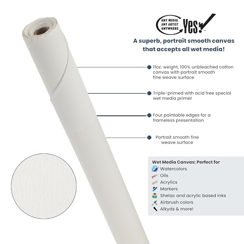 Yes! All Media Cotton Canvas Roll (8 oz) 84" x 6 Yards