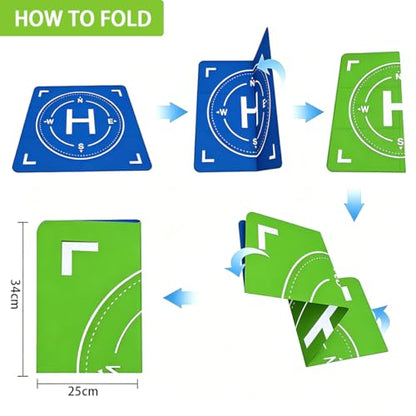 Drone Landing Pad Weighted, Foldable Launch Pad for DJI Drone Accessories