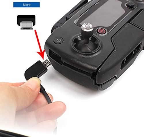 DJI 1FT 90 Degree USB Micro to iOS Remote Controller Cable for Mavic Mini, Mini SE, Pro, Spark, Air, Phone/Tablet Data OTG Cord Accessories - style: Micro to IOS
