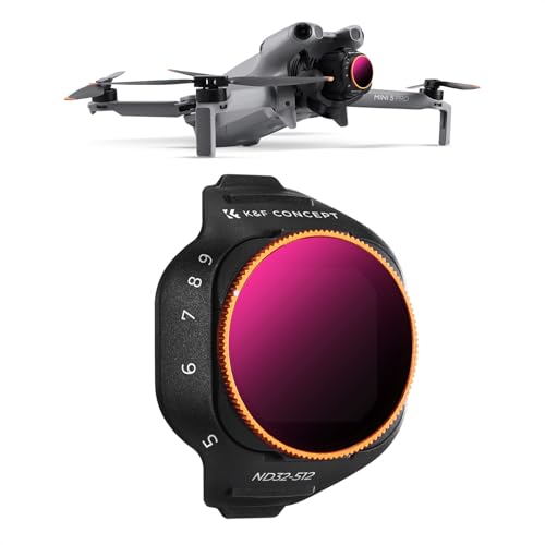 K&F CONCEPT Variable ND Filter Compatible with DJI Mini 5 Pro - style: ND32-512