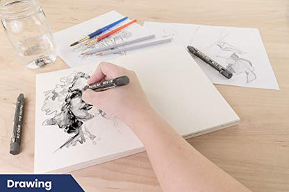 Pacific Arc Jumbo Water Soluble Graphite Sticks Set of 3, Soft 2B, 4B, 6B - style: 2B, 4B, 6B