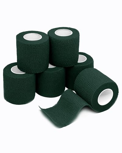 FriCARE Self Adhesive Bandage Wrap, Medical Tape in First Aid Kit - color: Hunter Green