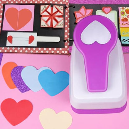 Heart Shaped Hole Punch, 2 inch Heart Punches for Paper Crafts - style: Heart
