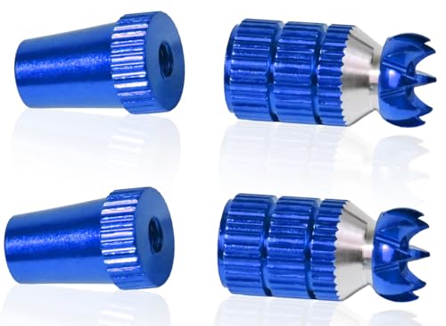 2pcs RC M3 Transmitter Stick Ends Controller Thumb Rocker for Futaba - color: Blue
