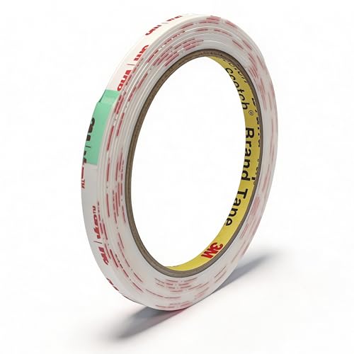 3M VHB Double Sided Mounting Tape Heavy Duty Made of 4950 1/4"×10 Ft White Waterproof Foam Tape Strong Adhesive Strip Tape for Automotive Trim Insulation Strip Office Home Décor - size: 0.25"×10 Ft