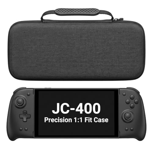 BLUE LAKE Performance Carrying Case for JC400 Switch 2 Controller, 1:1 Precision Fit Storage Bag with 10 Game Slots & Joystick Protection Slim Version