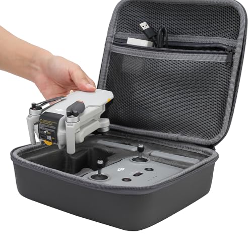 Storage Bag for DJI Mini 4K-Hard Shell Travel Carrying case Compatible with DJI Mini 4K/2/2 SE Drone and Accessories - color: Grey