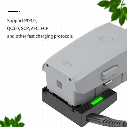 Hanatora Battery USB Charger with PD/QC3.0 for DJI Air 2S,Mavic Air 2 Drone, Charging Hub Accessories
