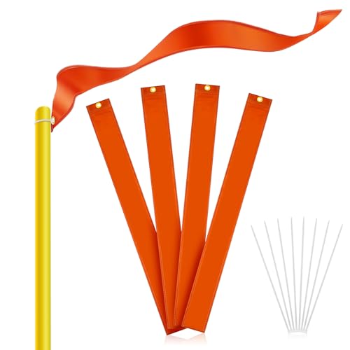Mepase 4 Pack Football Goalpost Wind Flags, Training Directional Marker