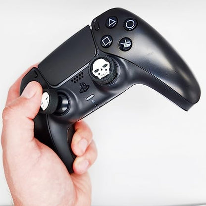 MatoSan 4 Thumbstick Grip Caps – Universal Silicone Controller Covers – Enhanced Grip, Precision & Protection – Anti-Slip Joystick Accessories for All Modern Game Controller - size: 4 Skull Set