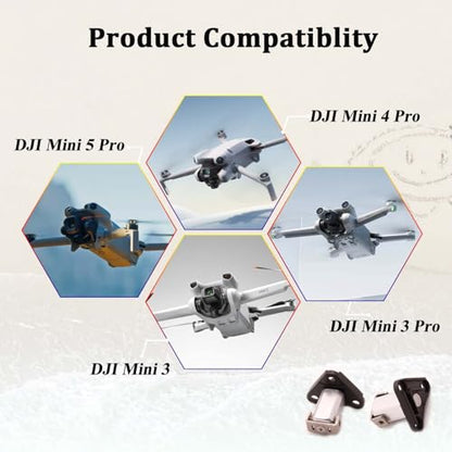 iMusk Original Front Hinge for DJI Mini 4/5 Pro/Mini 3 Front Arm Axis Shaft with T5/T4 Screwdrivers and Tweezer Repair Tools