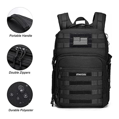 MOSISO Camera Backpack, DSLR/SLR/Mirrorless Tactical Camera Bag Case - color: Black