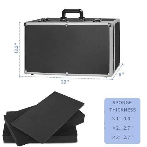 22 Inch Hard Carrying Case - size: Inner：21.6''X 11.6''X 7.6''